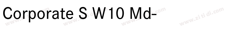 Corporate S W10 Md字体转换